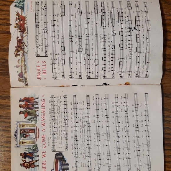 Christmas BOOK - VTG 1950s "Carols for Christmas" Booklet Artist Joe Tillotson - Picture 11 of 16